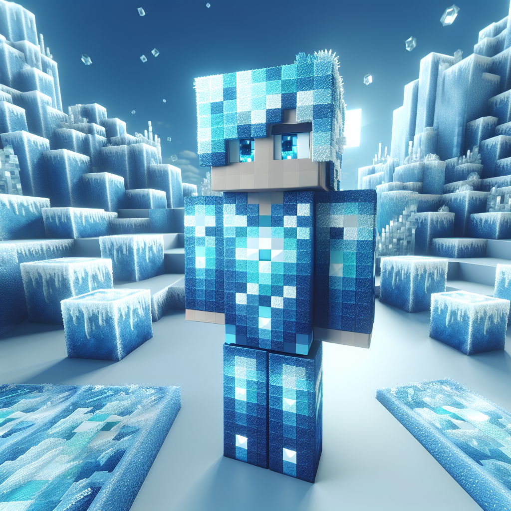 Frost Diamond Skins in Minecraft: An Icy Aesthetic for Your Avatar